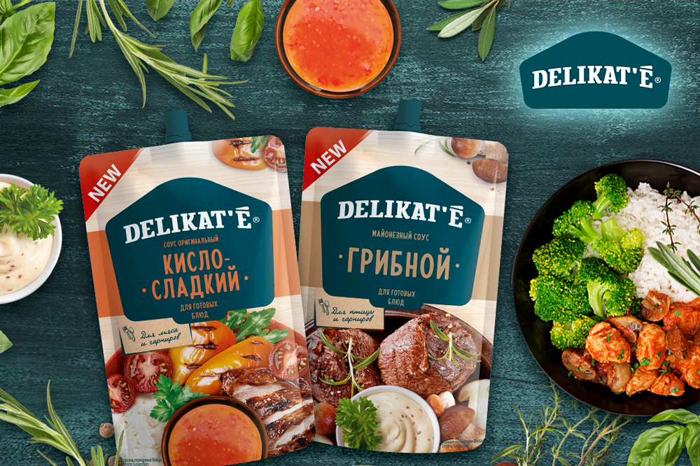 Новая линейка соусов DELIKAT’E