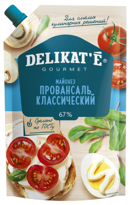 Майонез DELIKAT'E «Провансаль Классический» Майонез DELIKAT'E «Провансаль Классический»